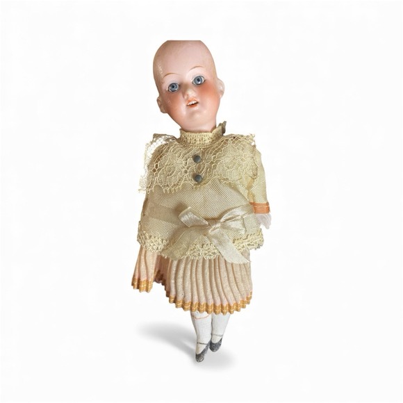 Antique German Bisque Doll Marked Armand Merseille Sleepy Eyes NO HAIR!